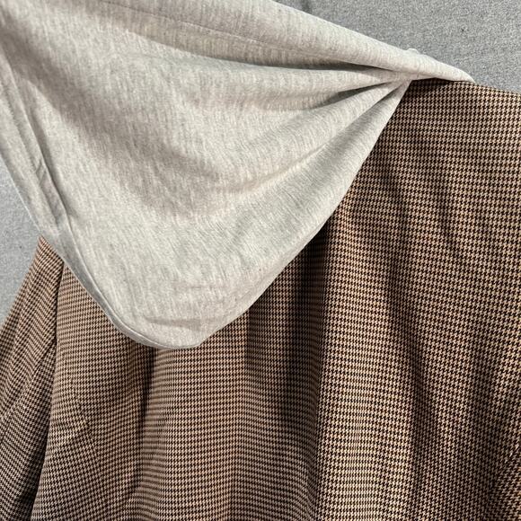 GRAVER Susan Graver Petite Yarn-Dyed Blazer w/ Hood Chocolate Size Petite Large - Picture 12 of 13